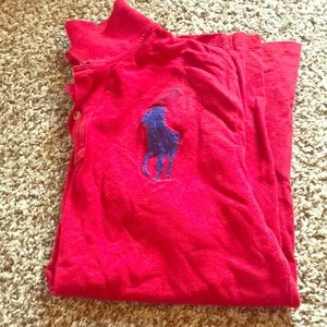 Ralph Lauren boys big horse polo shirt sleeve